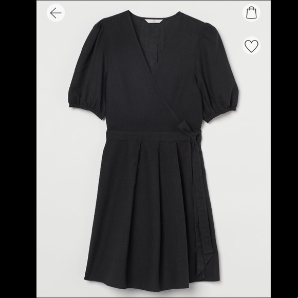 H&M Linen Blend Wrap over dress - Picture 2 of 3